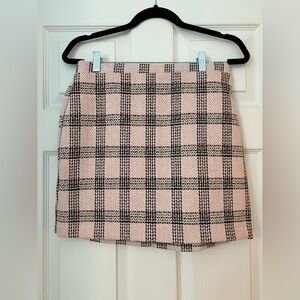 Plaid mini skirt
